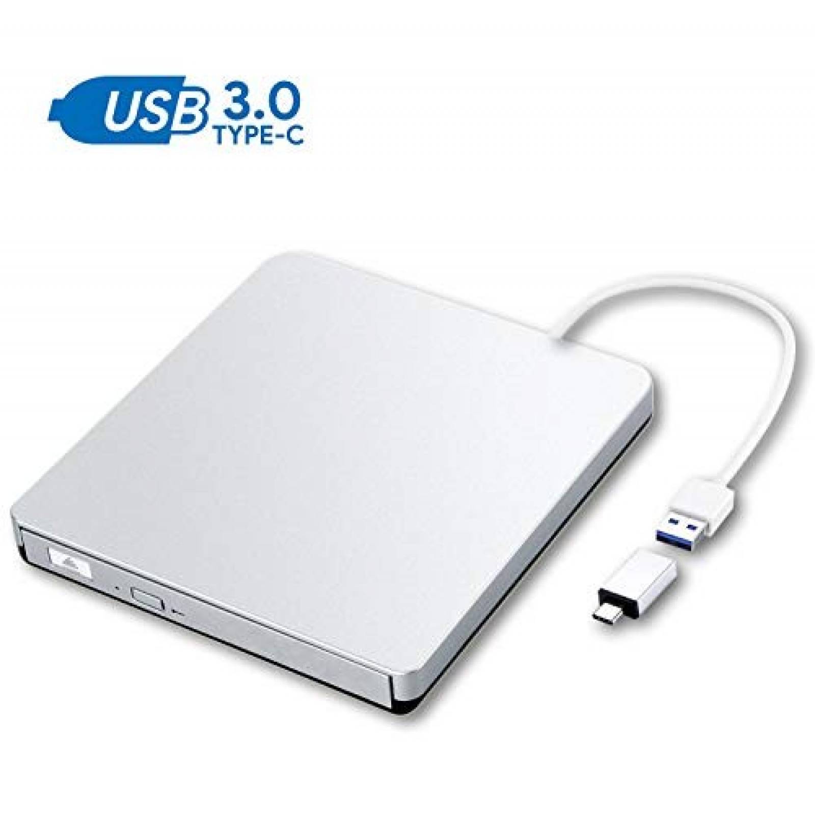 Lector de CD y DVD ZSMJ con Cable USB y USBC