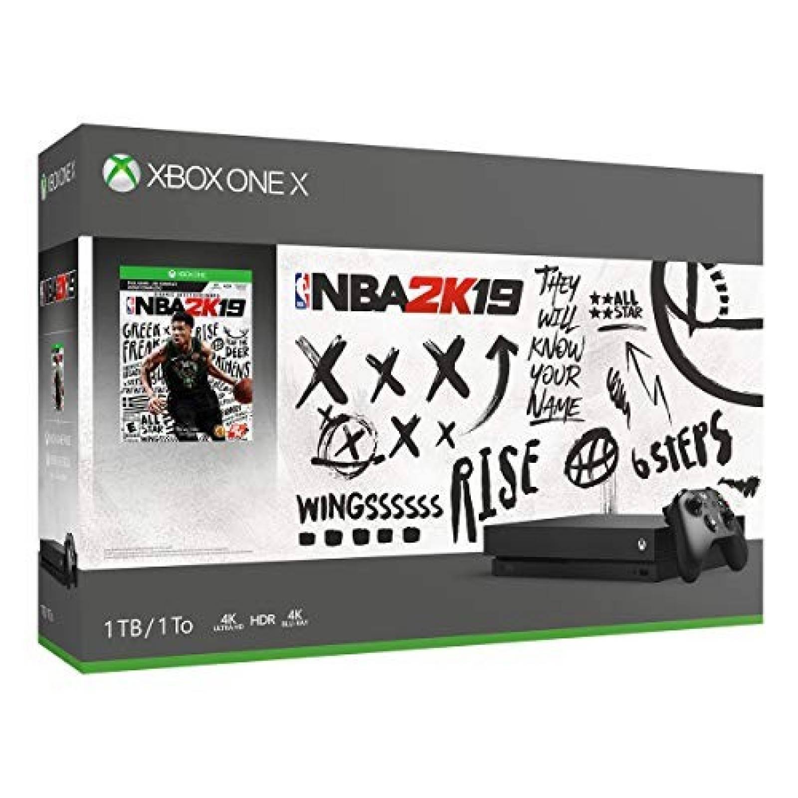Consola Microsoft Xbox One X NBA 2K19 1TB 4K -Negro