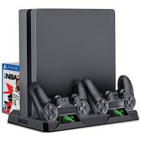 Ventilador De Refrigeración Para Ps4 Beboncool 3 En 1 -Negro