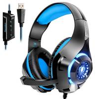 Auriculares Gamer Beexcellent 7.1 Usb + Micrófono -Azul