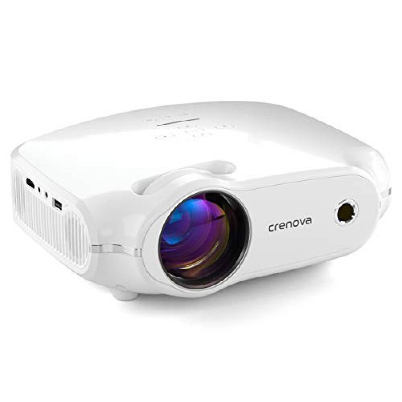 Videoproyector Crenova XPE498-1 3200lux LED 200'' -Blanco