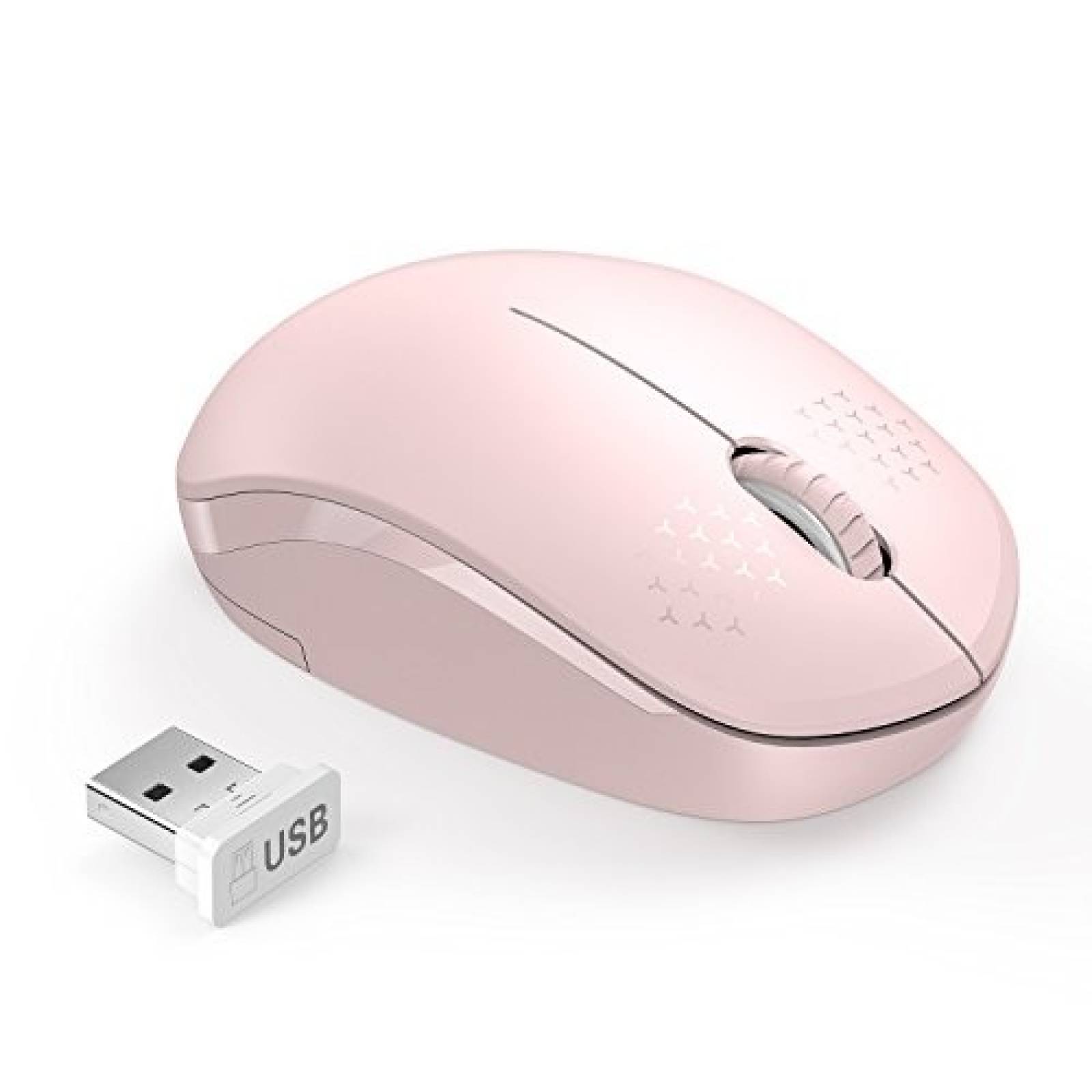 Mouse seenda Inalámbrico USB Upgrade Batería AA -Rosa