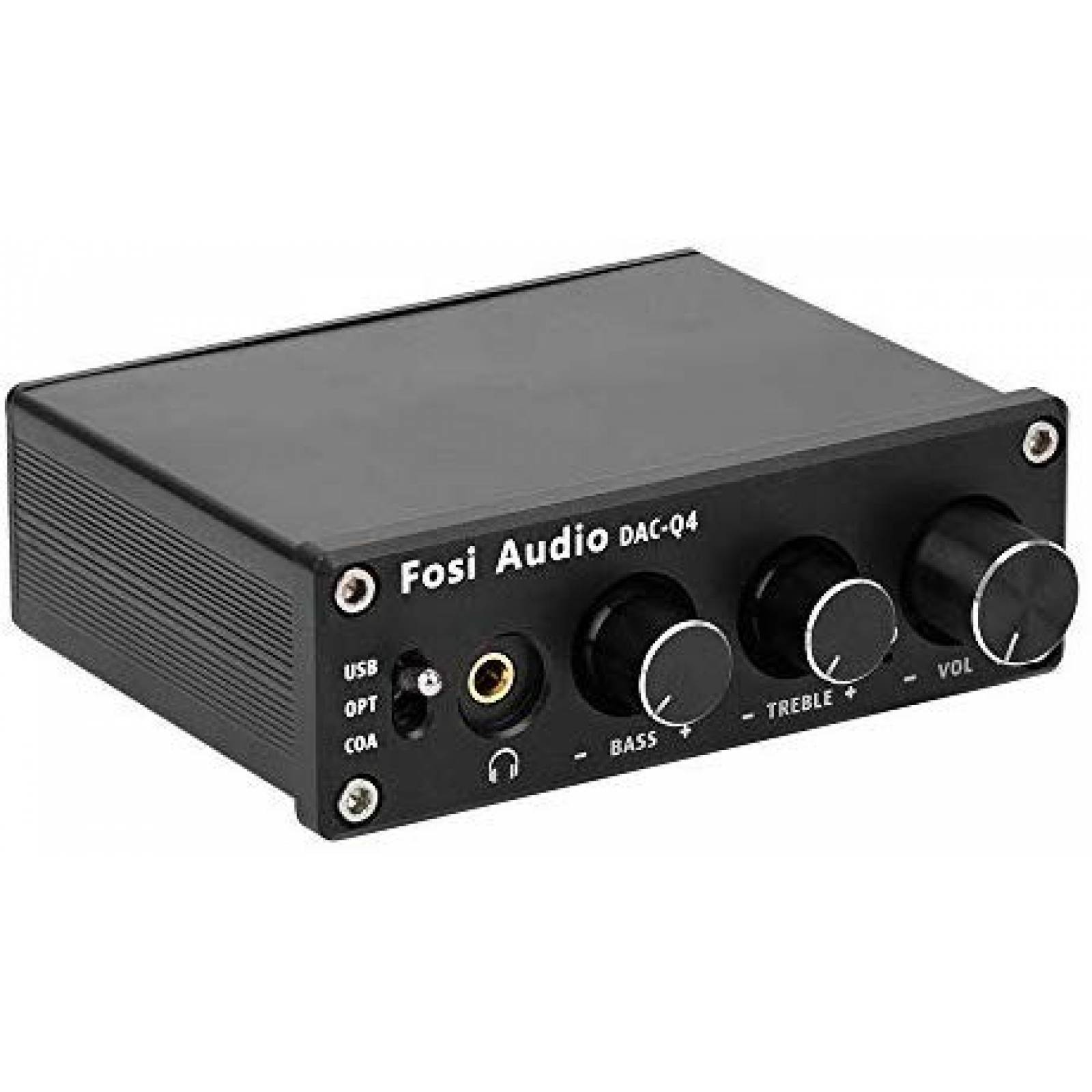 Convertidor de audio Fosi Audio DAC 24-bit/192kHz -Negro