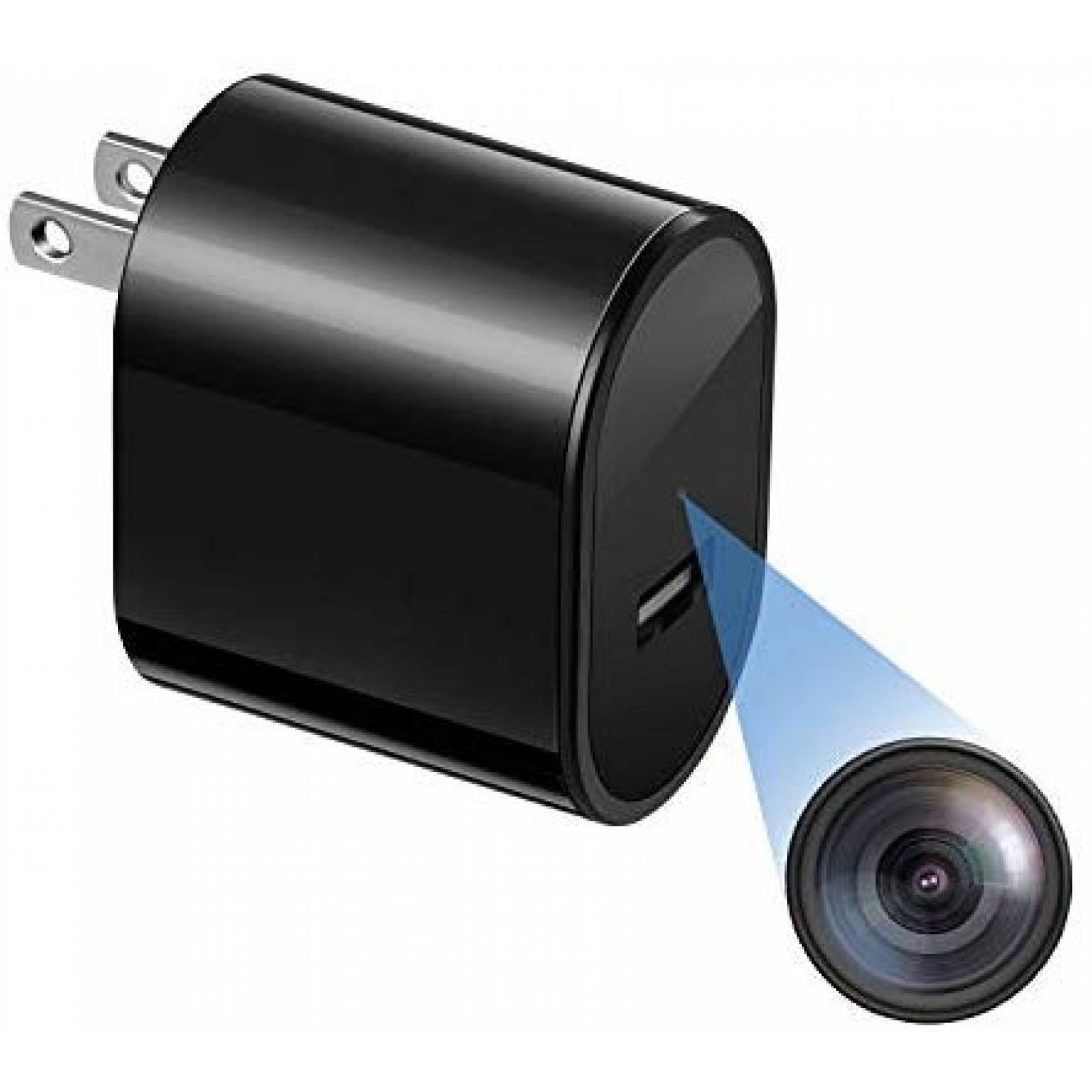 Cámara espía Rovtop HD 1080P en cargador USB -Negro