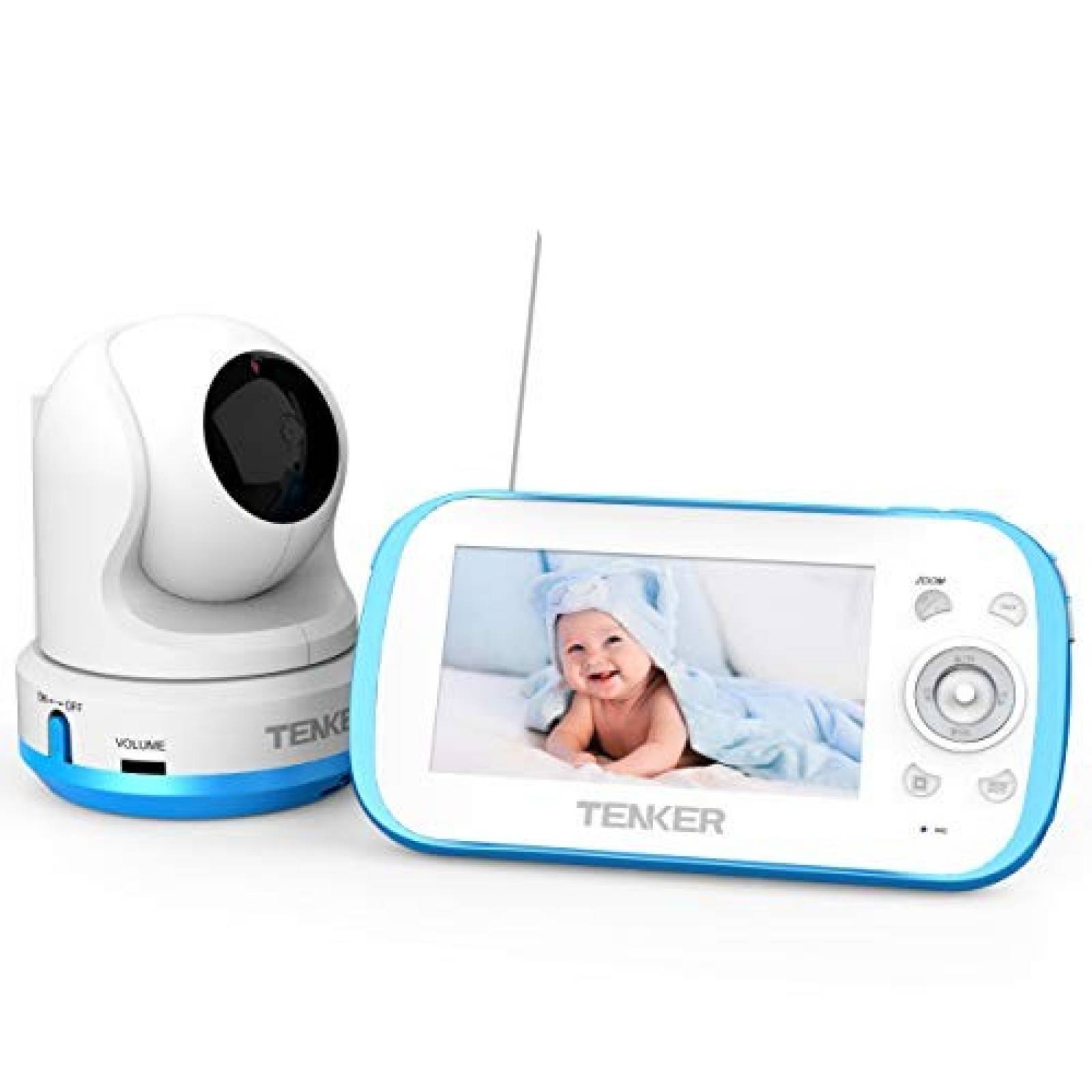 Monitor de video TENKER para bebé pantalla LCD 4.3" -Azul