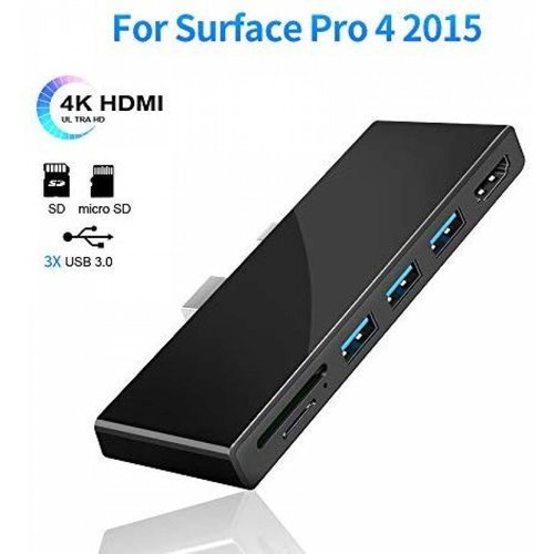 Switch Surfacekit Surface Pro 4 4K HDMI Micro SD USB -Negro