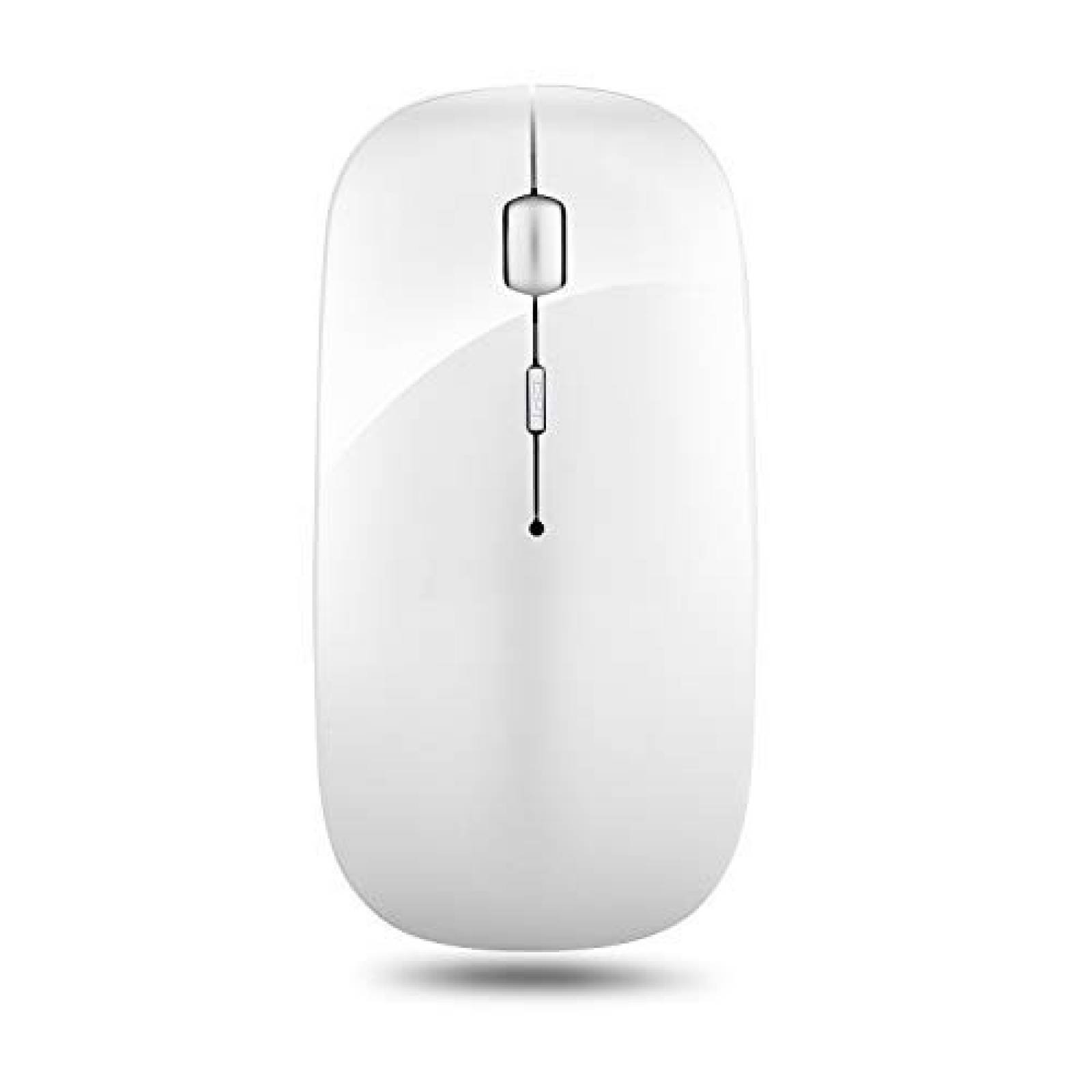 Mouse inalámbrico leibaolong 2.4GHz USB recargable -Blanco