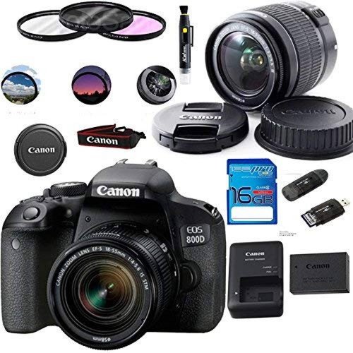 Cámara DSLR Deal-Expo Canon EOS 800D con kit de fotografía