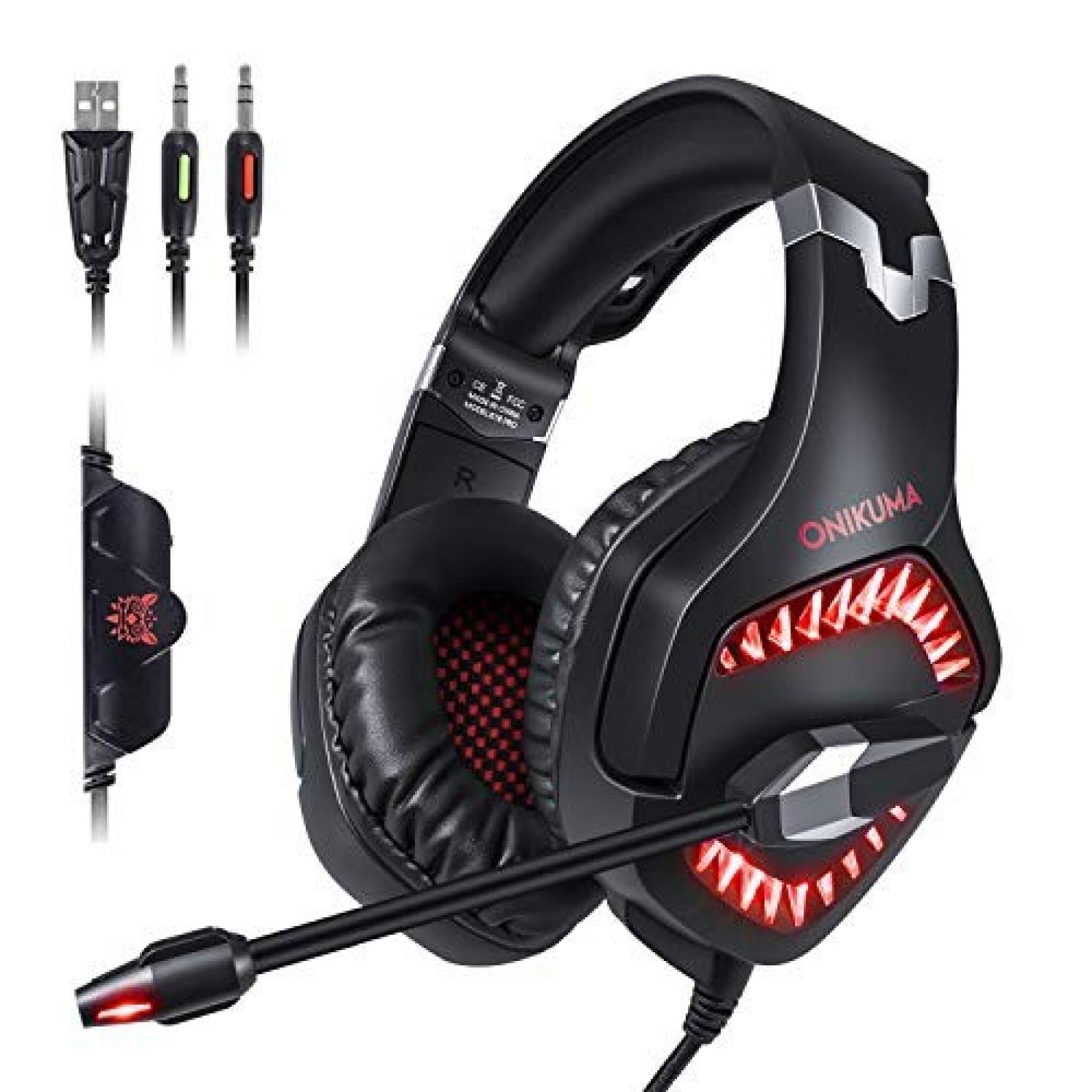 Auriculares gamer GEEKLIN USB control de volumen micrófono