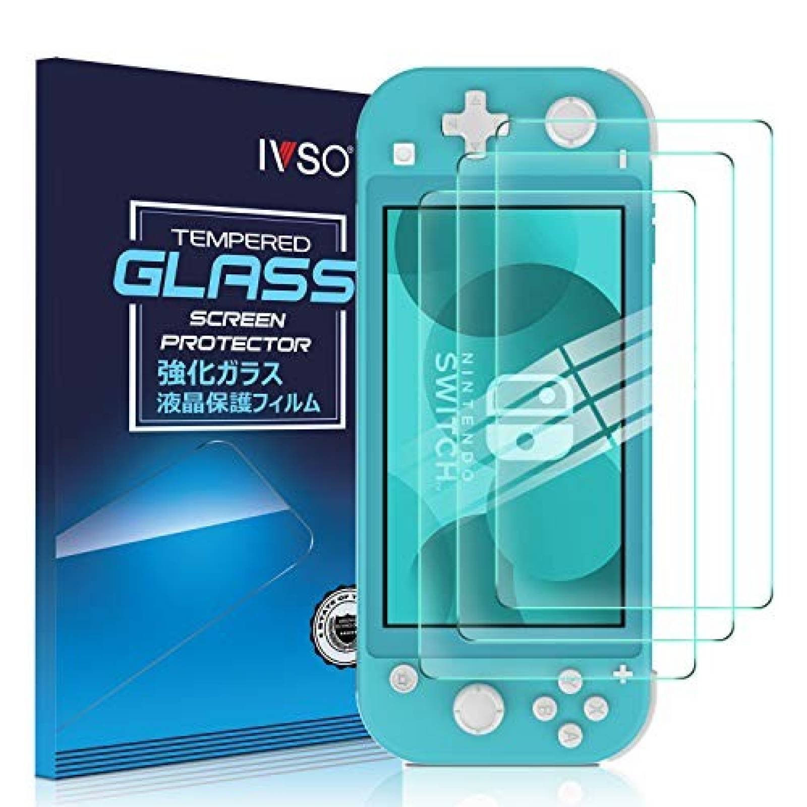 Protectores de Pantalla IVSO 3 Piezas Nintendo Switch Lite