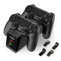 Cargador De Controles Yccteam P/ps4 Con Conectores Micro Usb