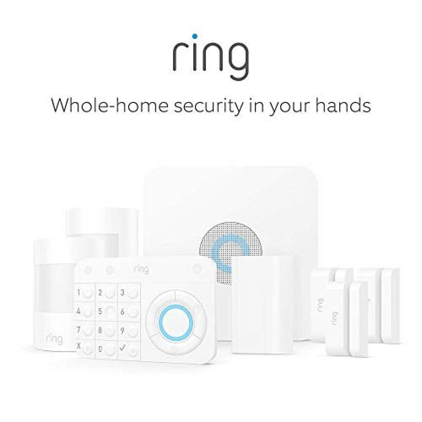 Sistema de Seguridad Ring con Alexa Kit de 5 Piezas -Blanco