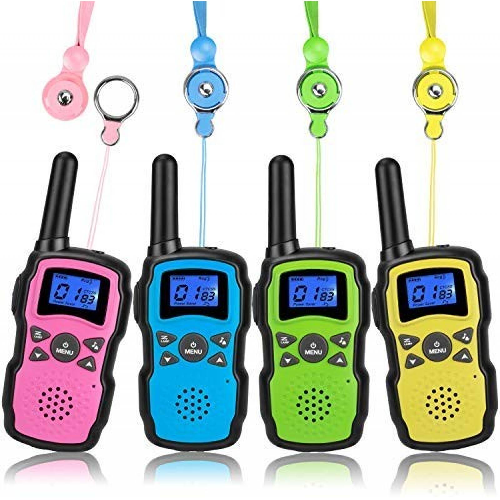 Radios Wishouse para Niños con Correa 4 Unidades -Colores