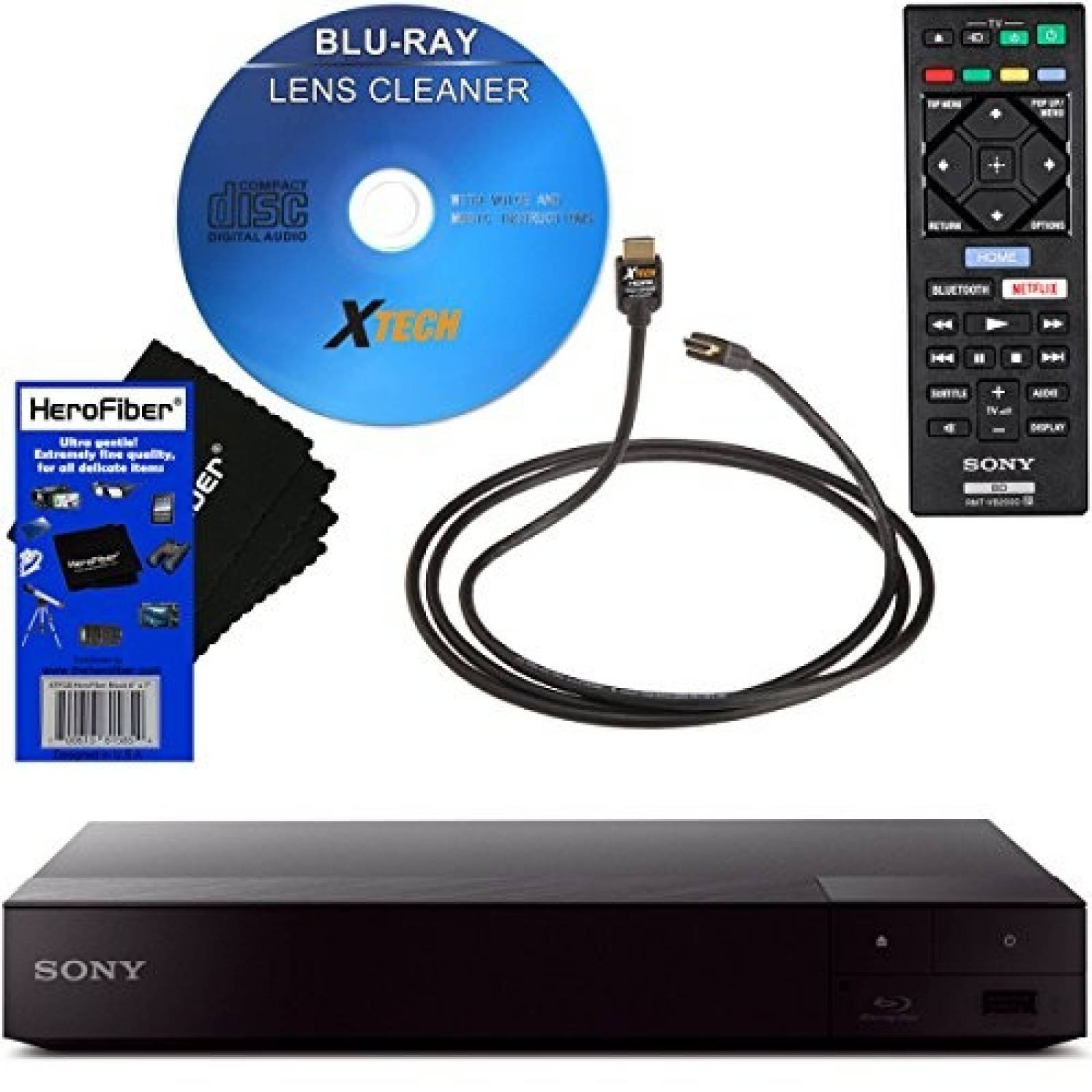 Reproductor Blu-ray HeroFiber BDPS6700 control + accesorios
