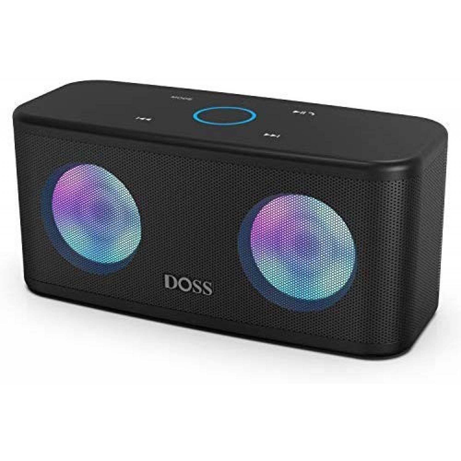 Bocina DOSS SoundBox Plus Bluetooth 20hrs Sonido HD -Negro