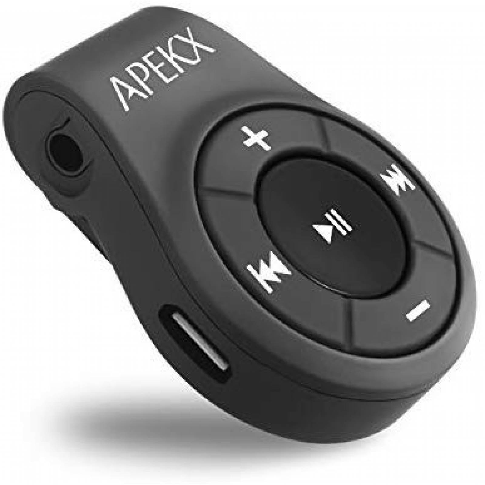 Clip adaptador de audio APEKX inalámbrico bluetooth -negro