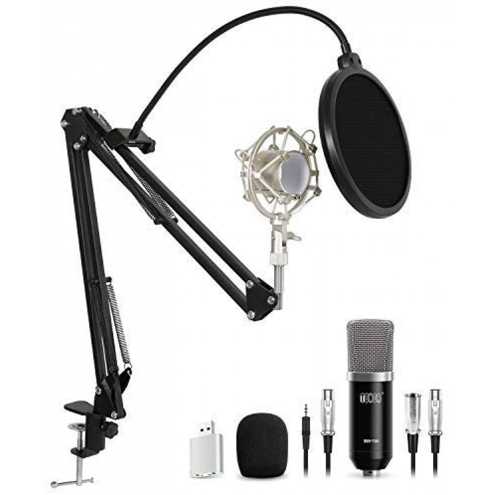Kit de micrófono TONOR para grabación en estudio -Negro