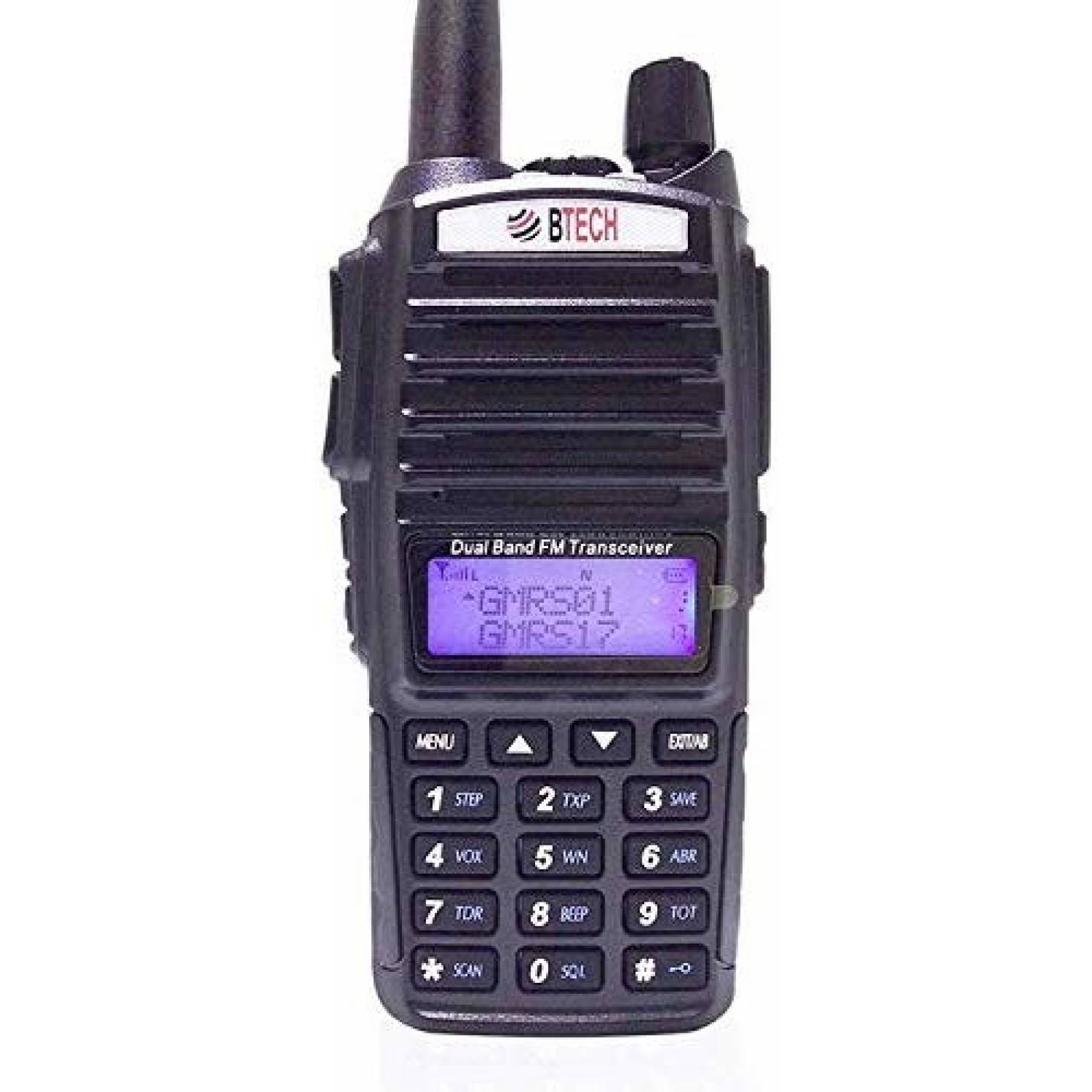 Radio bidireccional BTECH GMRS-V1 de doble banda -Negro