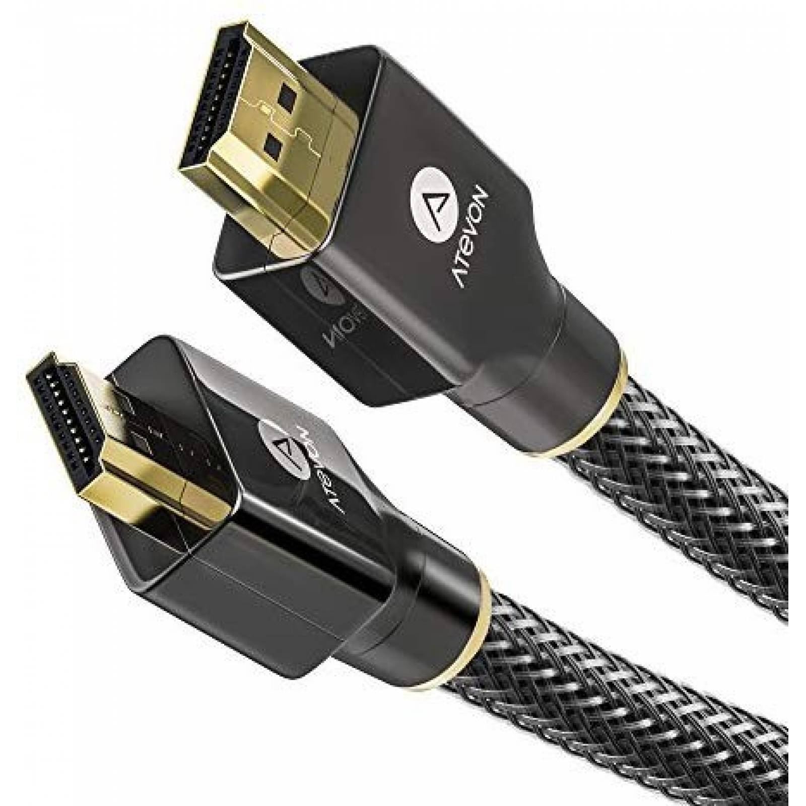 Cable HDMI 4K Atevon 10 pies aleación de zinc muy resistente