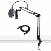 Micrófono De Estudio Audio-Technica At2020 + Cable Xlr Knox