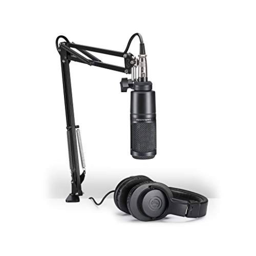 Micrófono de estudio Audio-Technica AT2020 condensador-negro