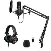 Micrófono Maono Usb De Estudio Con Brazo 192Khz/24 Bit
