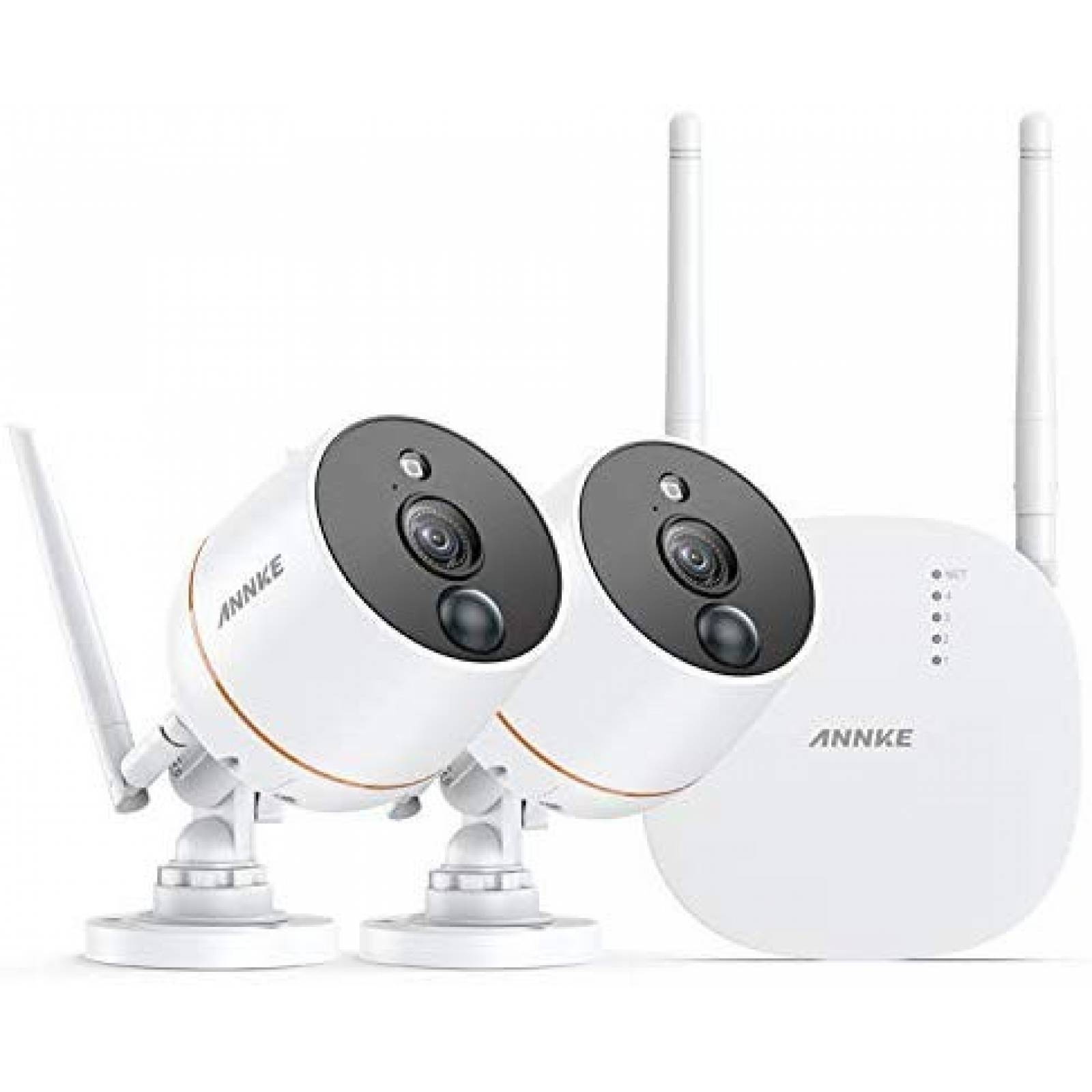 Sistema de cámaras de vigilancia ANNKE 2 unidades 4CH 1080P