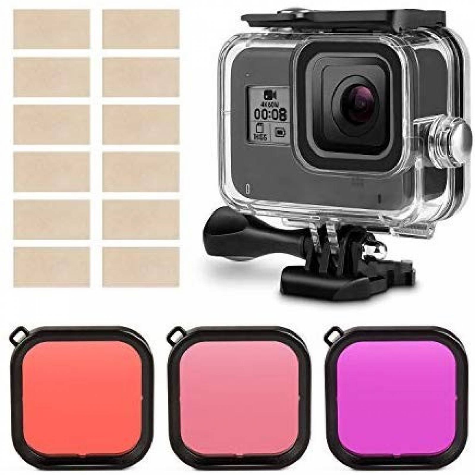 Kit de filtros Kupton para Go Pro Hero 8 Black y accesorios