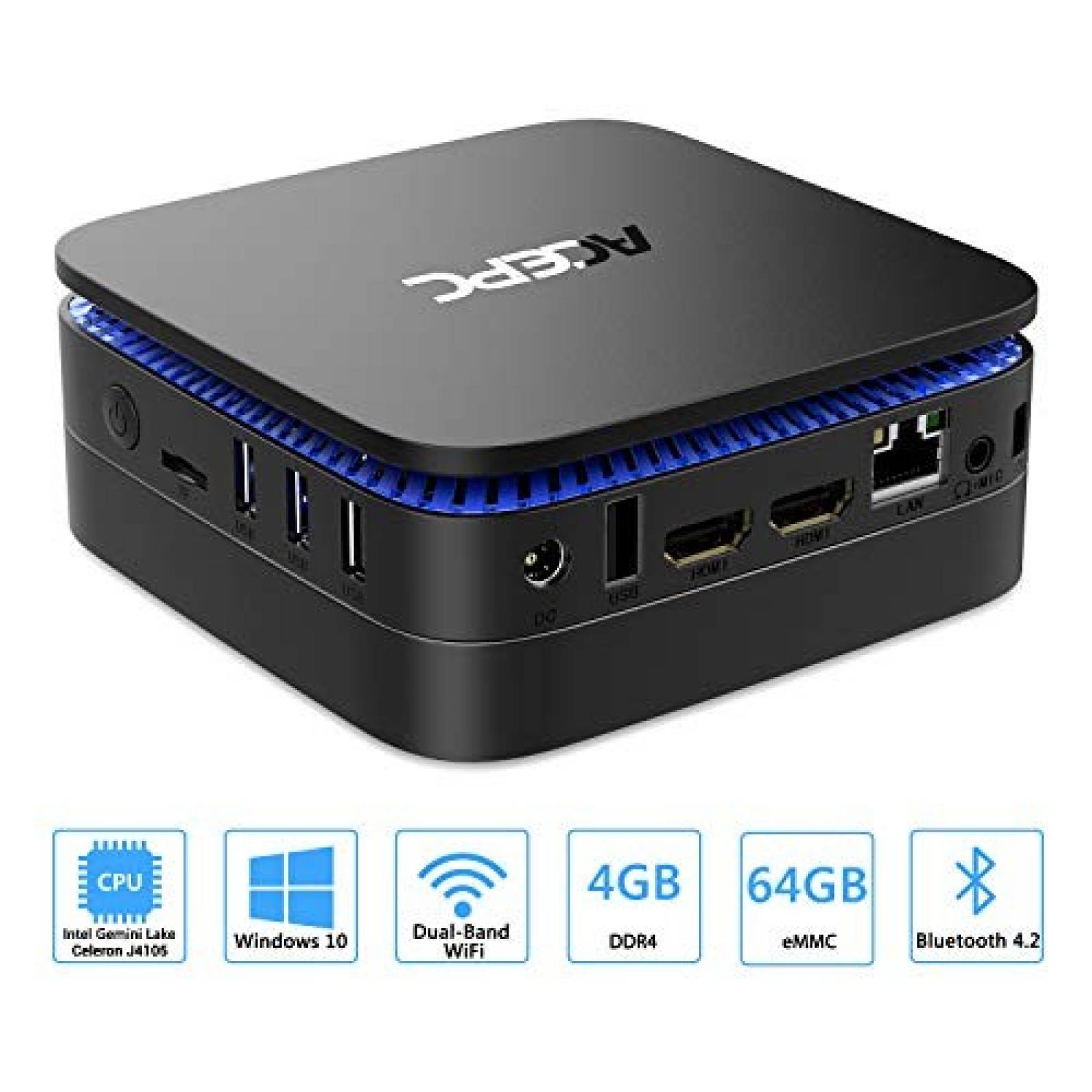 Mini PC ACEPC GK1 4GB DDR4/64GB,Dual Wi-Fi Windows 10