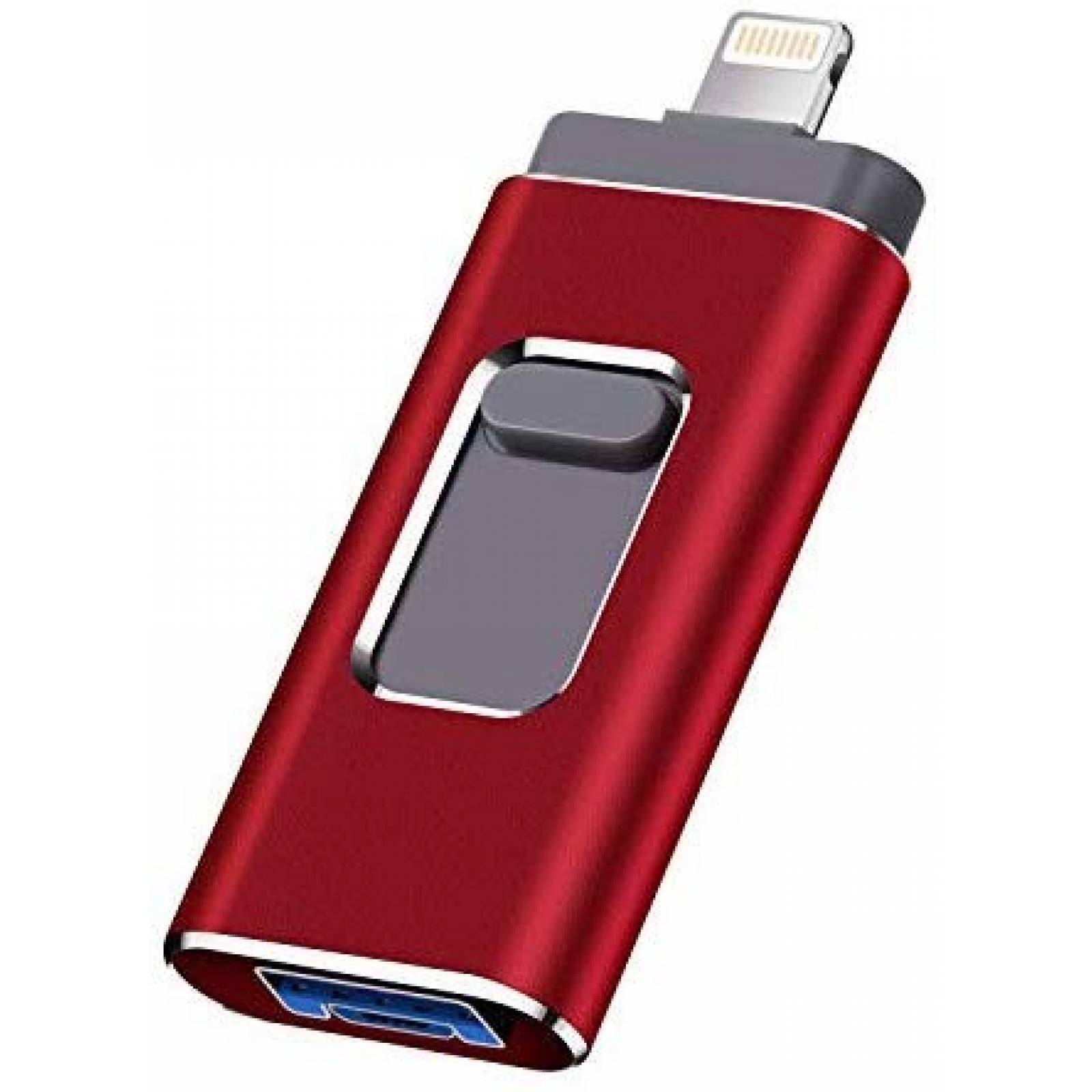 Memoria USB flash LISHENFA 3.0 256 GB para iPhone Rojo