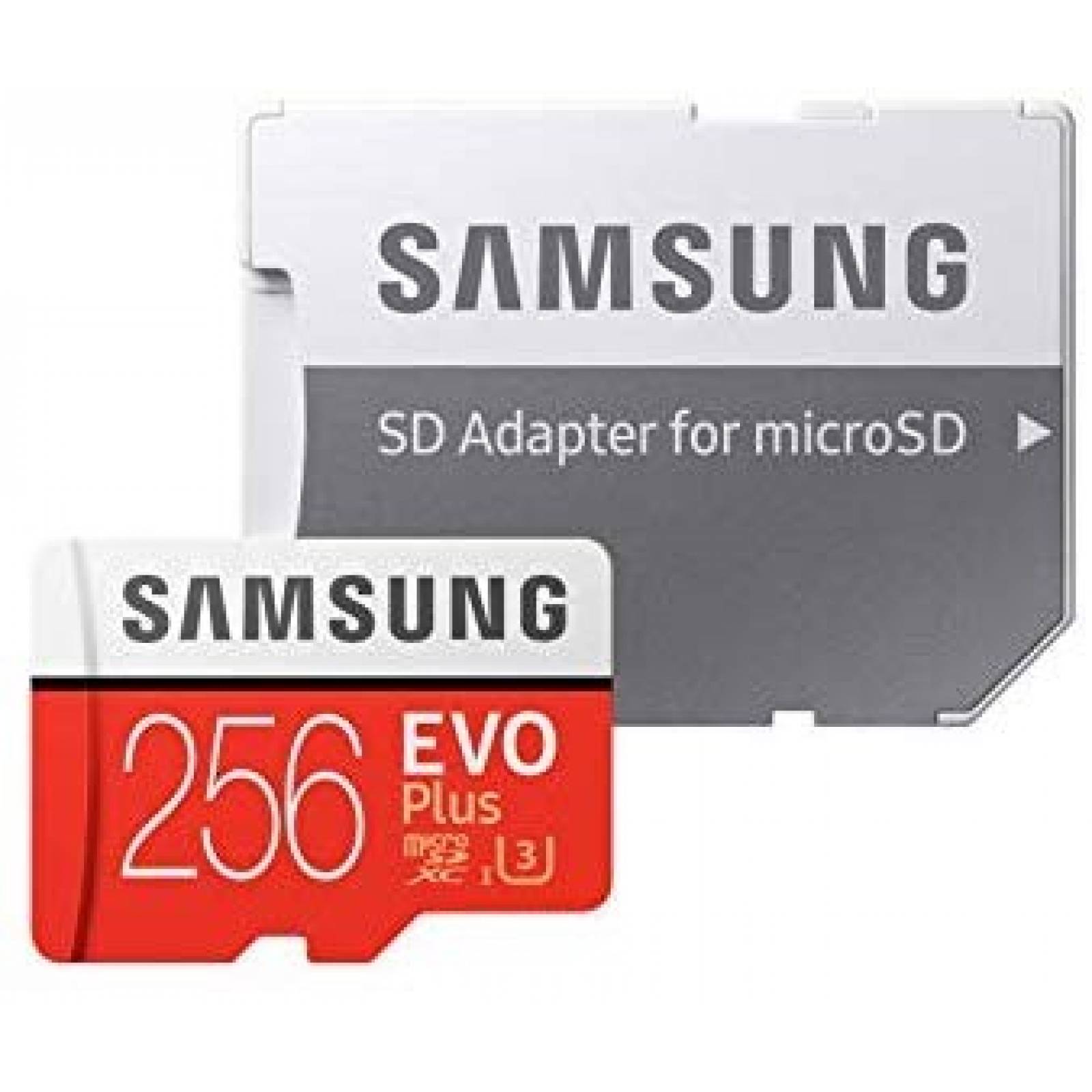 Tarjeta Micro SD Samsung 256GB EVO Plus Class 90 MB/s