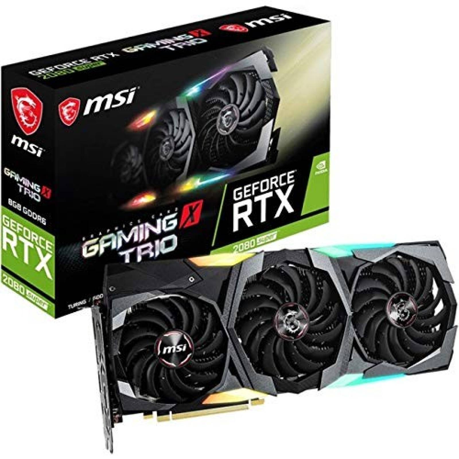 Tarjeta Gráfica Gamer MSI GeForce RTX 2080 8GB GDRR6 Trío