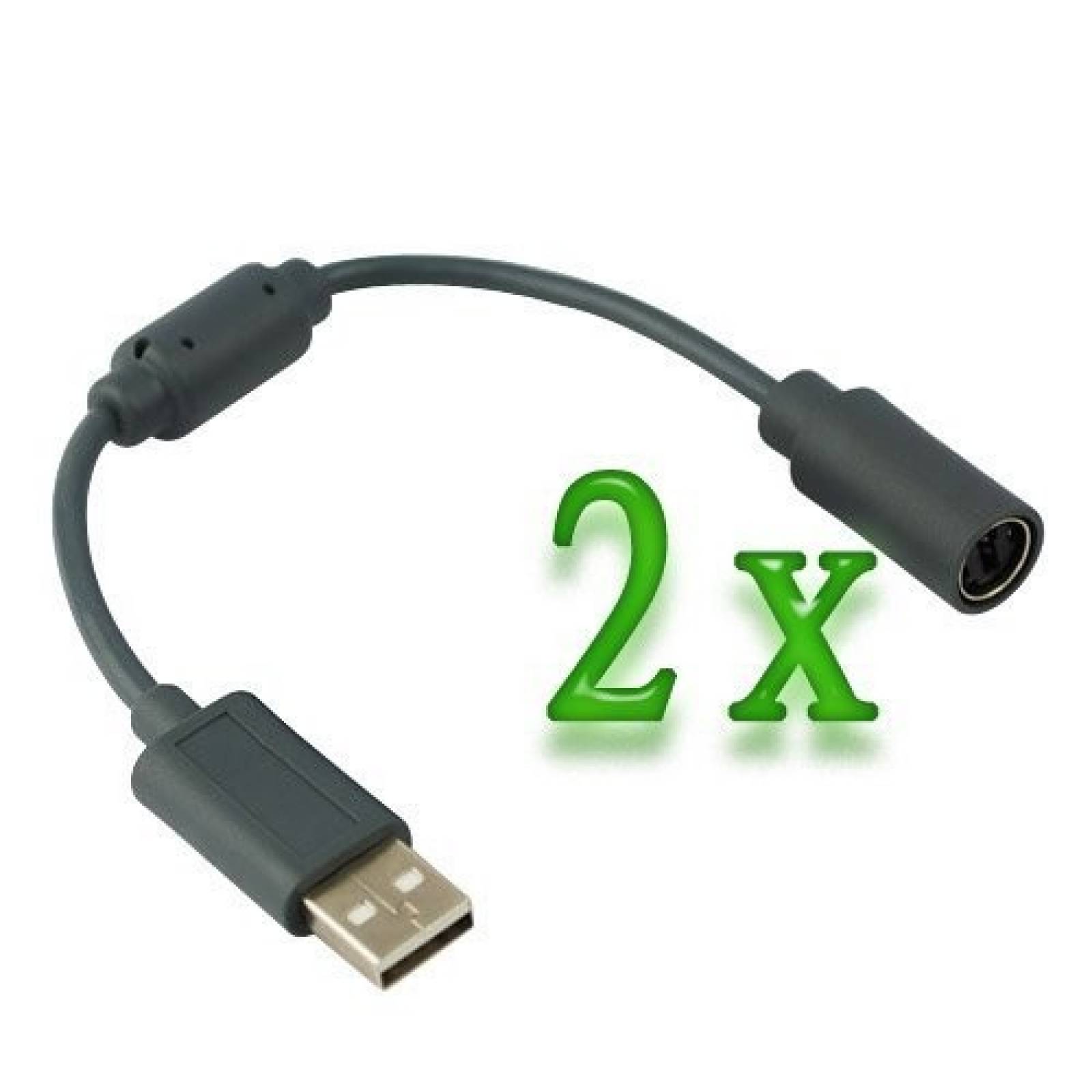 Cable USB Blacell para Microsoft Xbox 360 2 unidades