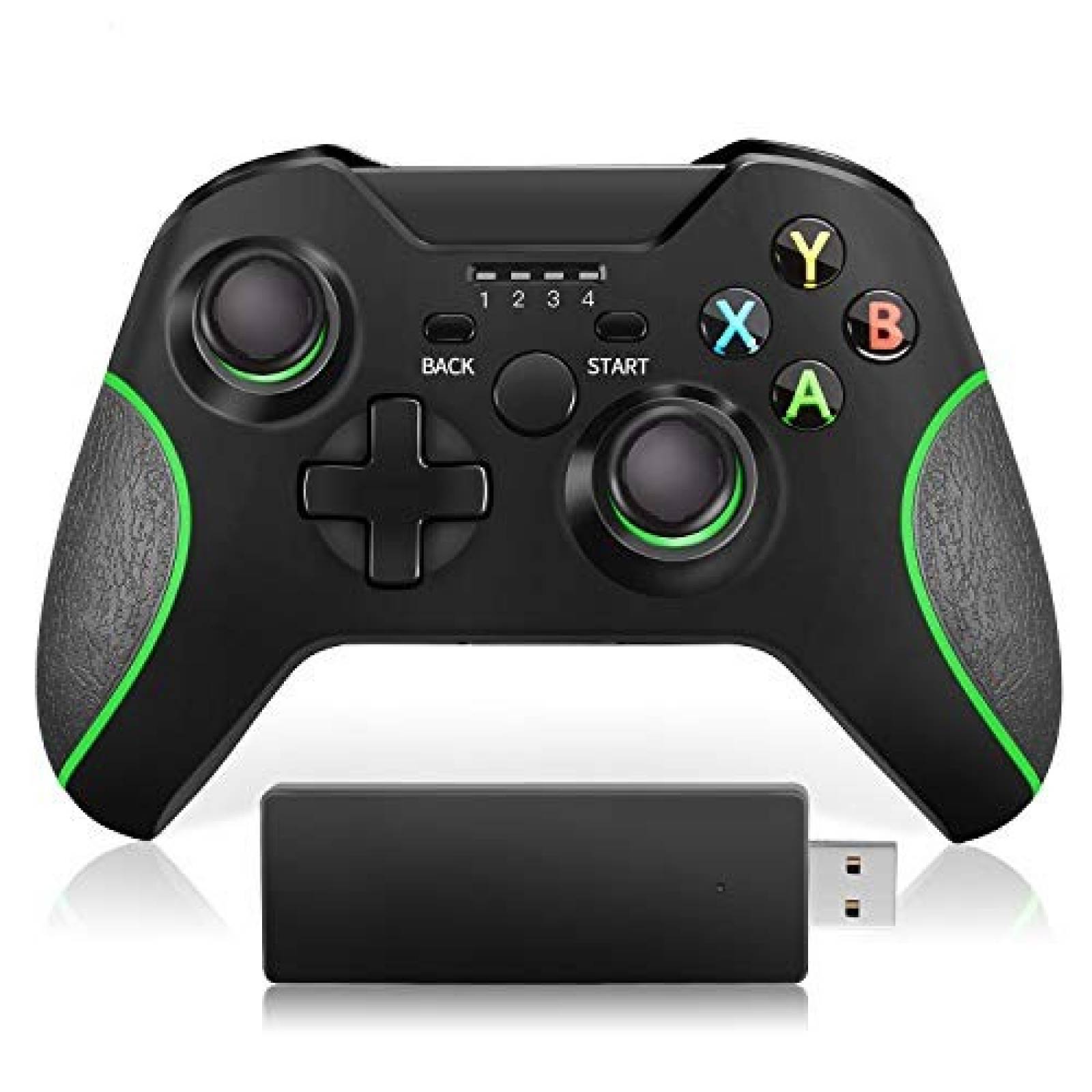 Control inalámbrico VOYEE para Xbox One/S/X/PS3/PC -Negro