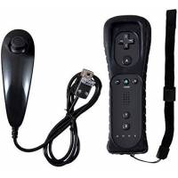 Control Para Wii Yudeg Con Funda De Silicon +Nunchuck -Negro