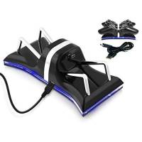 Base De Carga Beastron Para 2 Controles Ps3 Indicador Led