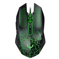 Mouse Gamer Blade Hawks Óptico 9 Botones 6 Dpi -Verde/negro