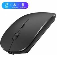 Mouse Qijiayi Bluetooth 4.0 2.4G Recargable -Negro