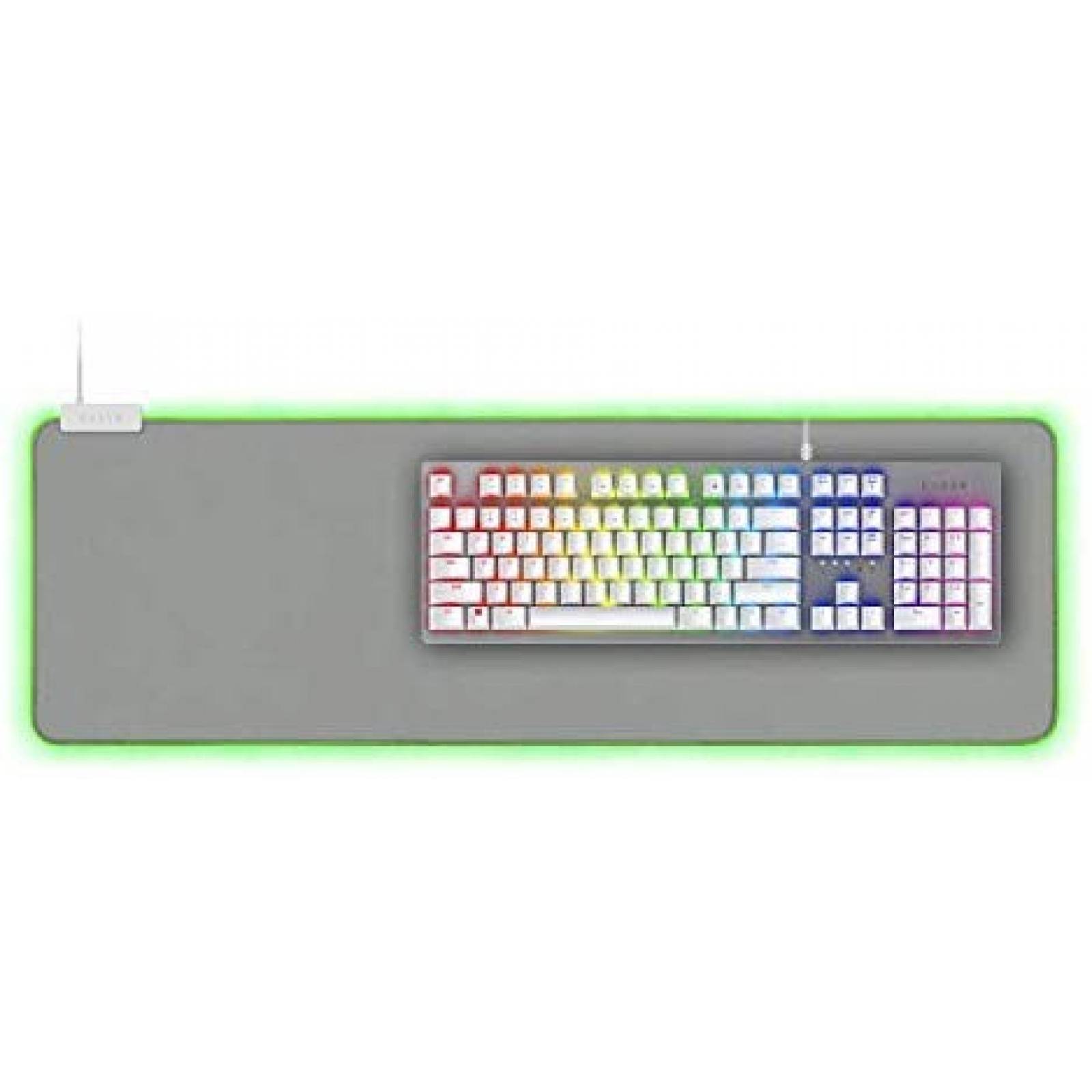 Combo de teclado Razer con almohadilla para teclado -Blanco