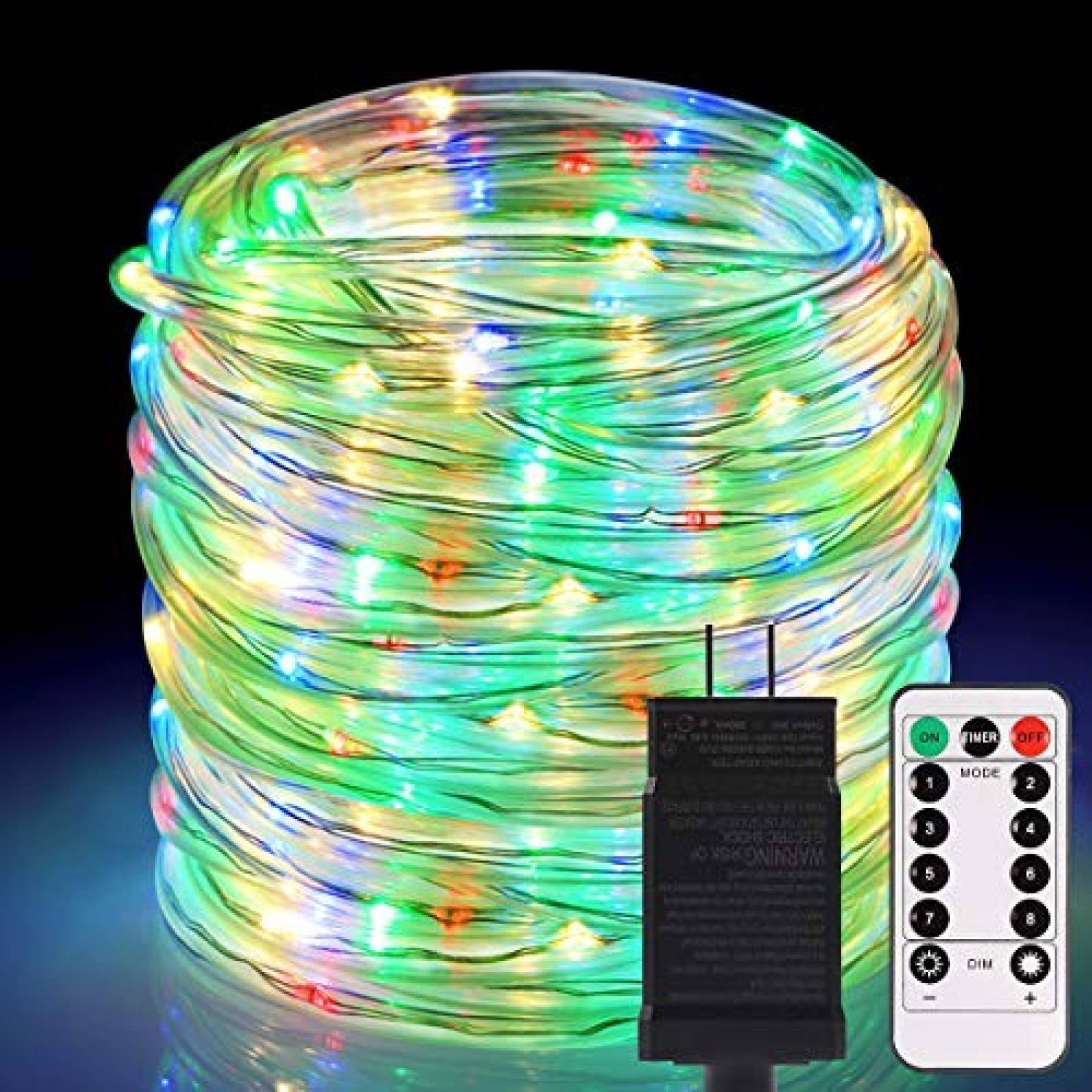 Tira de luces LED ALOVECO 72ft Multicolor con Control Remoto