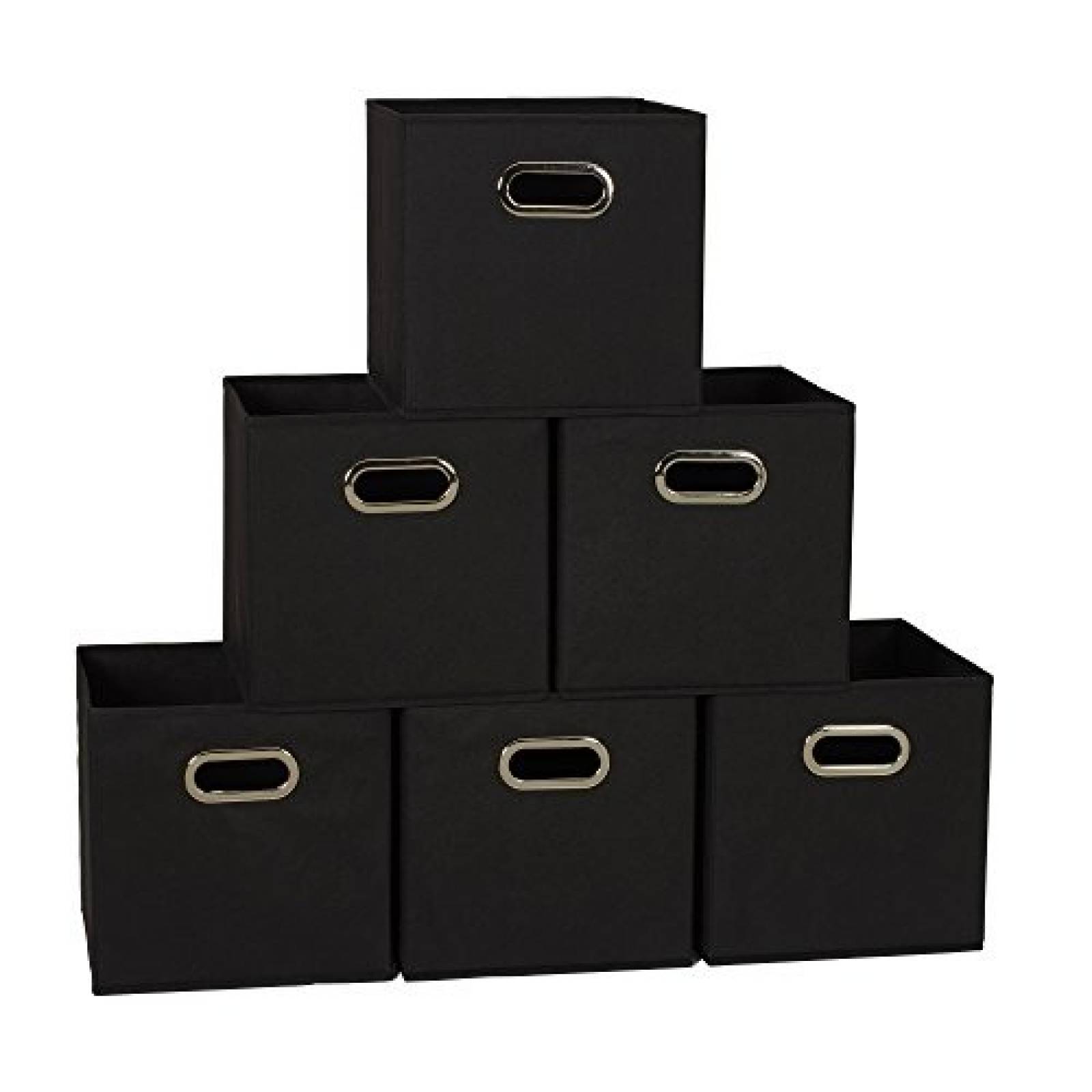 6 Cajas de Almacenamiento Household Essentials 11'' -Negro