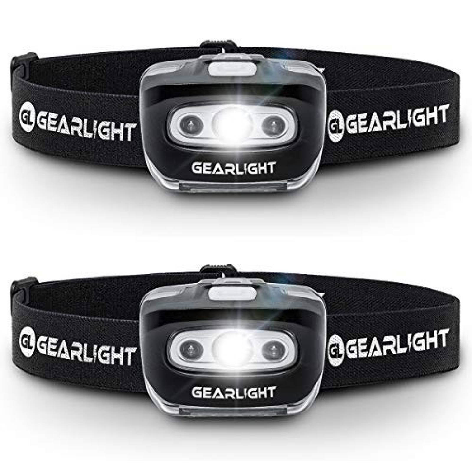 Linterna de Cabeza GearLight S500 Resistente de Luz LED 2Uds