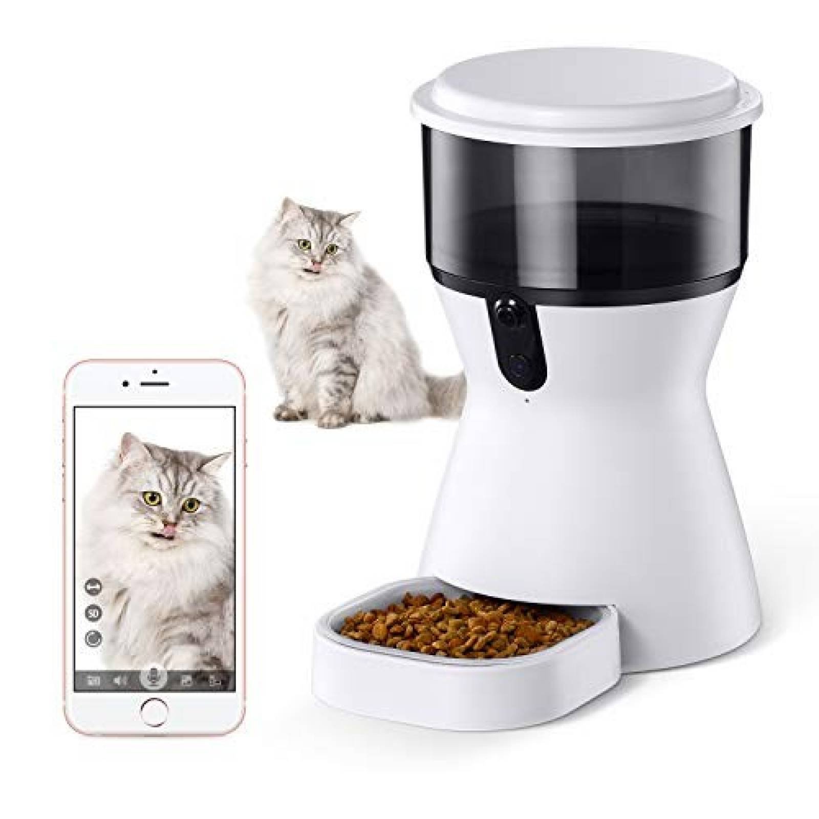 Alimentador inteligente de mascotas isYoung Wi-Fi cámara HD