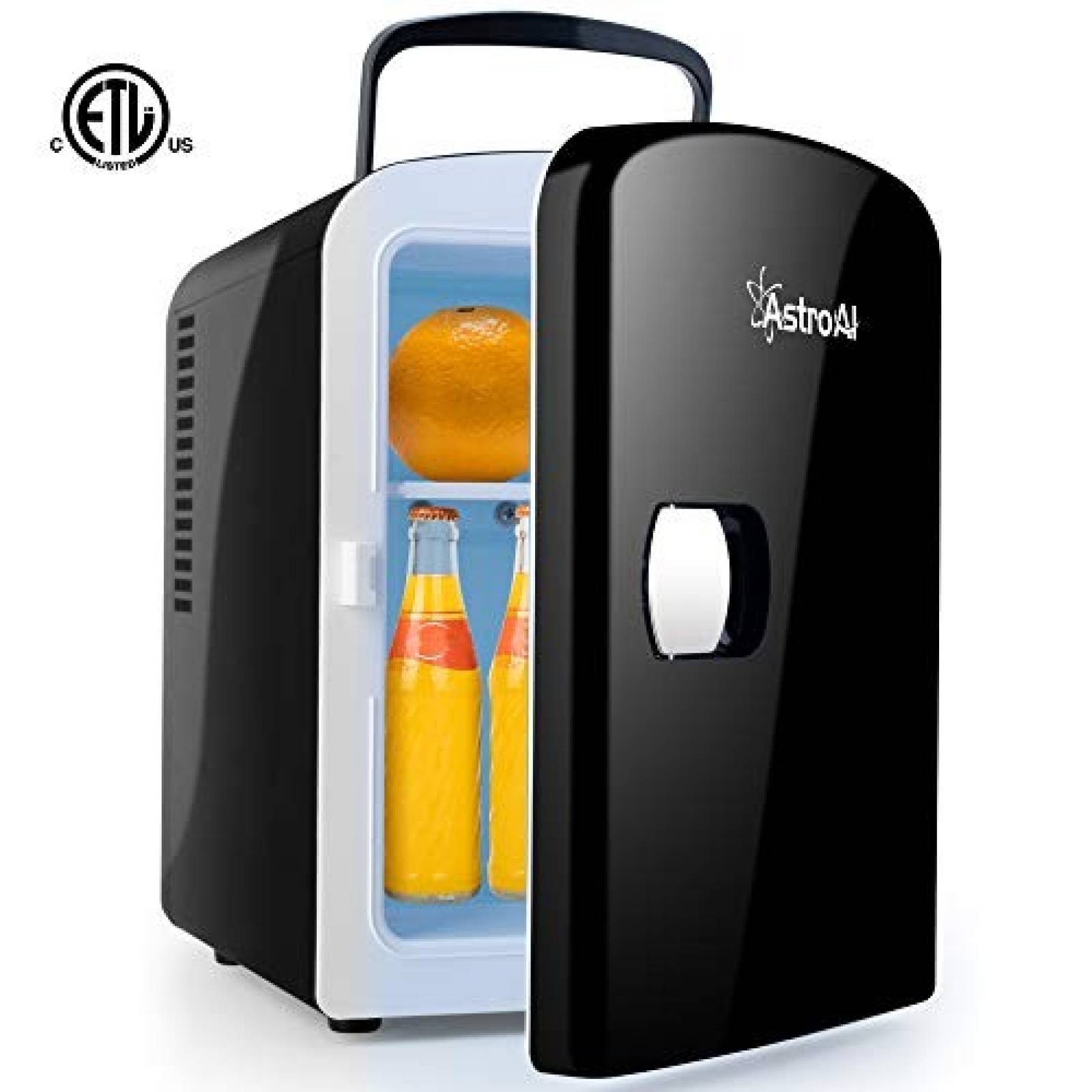 Mini Refrigerador AstroAI con Estante Extraíble -Negro
