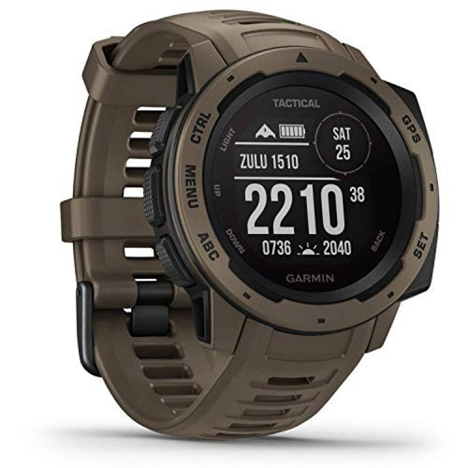 Smartwatch Garmin para Exterior GPS Fitness -Tactical Tan