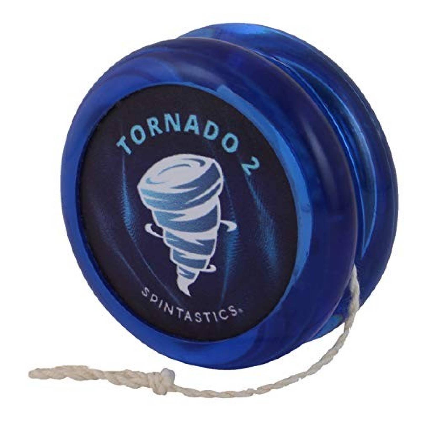 Juguete Yoyo Spintastics Tornado 2 llanta con peso azul
