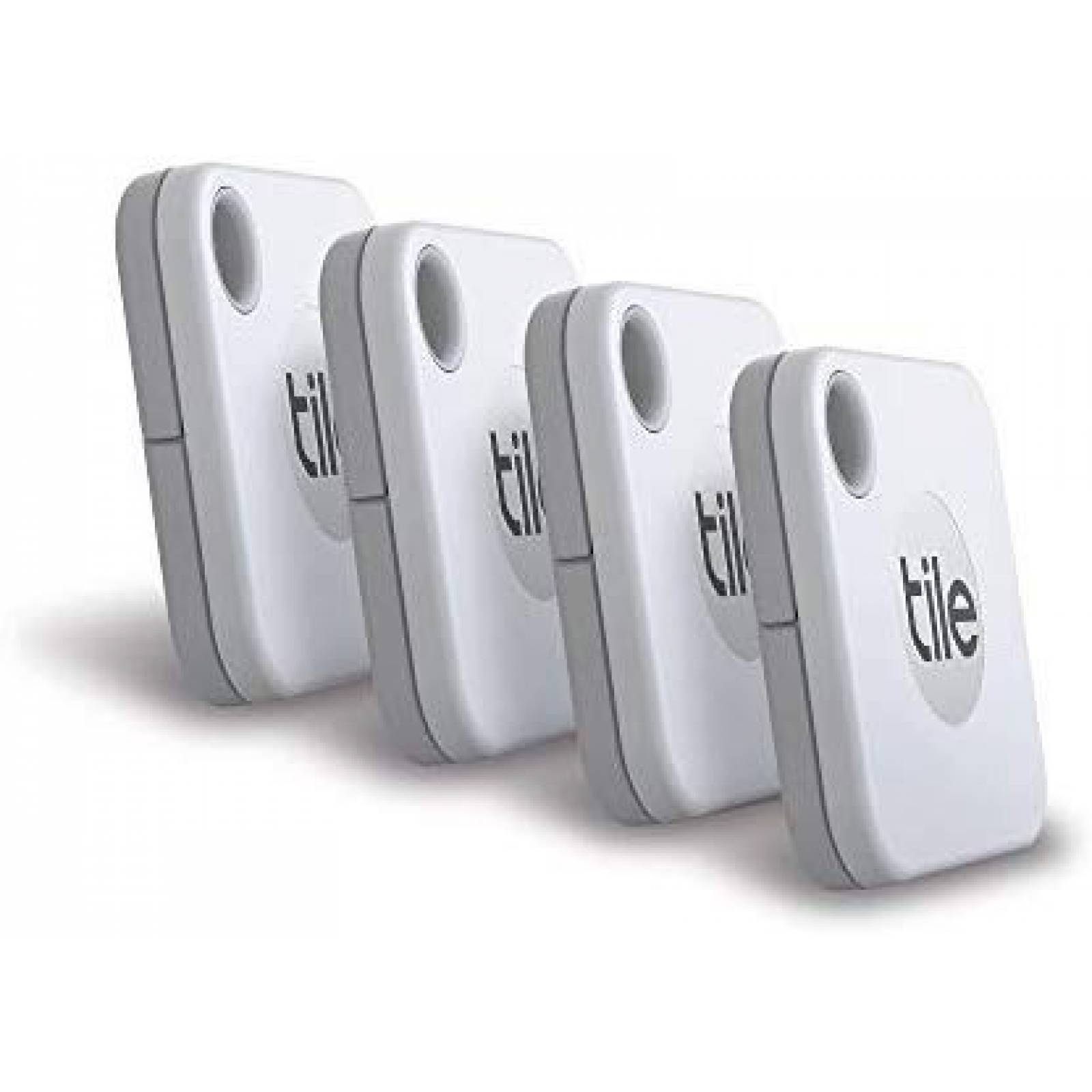 Finder Tile Mate GPS Portátil con Alexa 4 Pack -Blanco