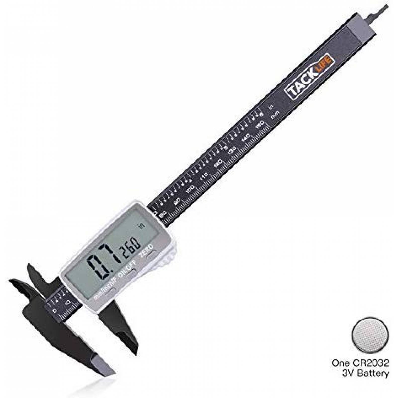 Vernier TACKLIFE Calibrador Digital de 6'' con Pantalla LCD