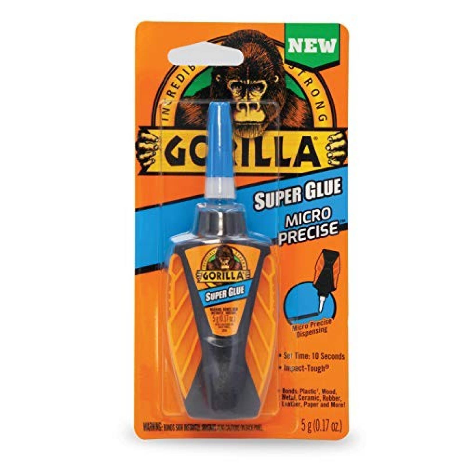 Pegamento Gorilla 6770002 Preciso Resistente de 5gr -Transp
