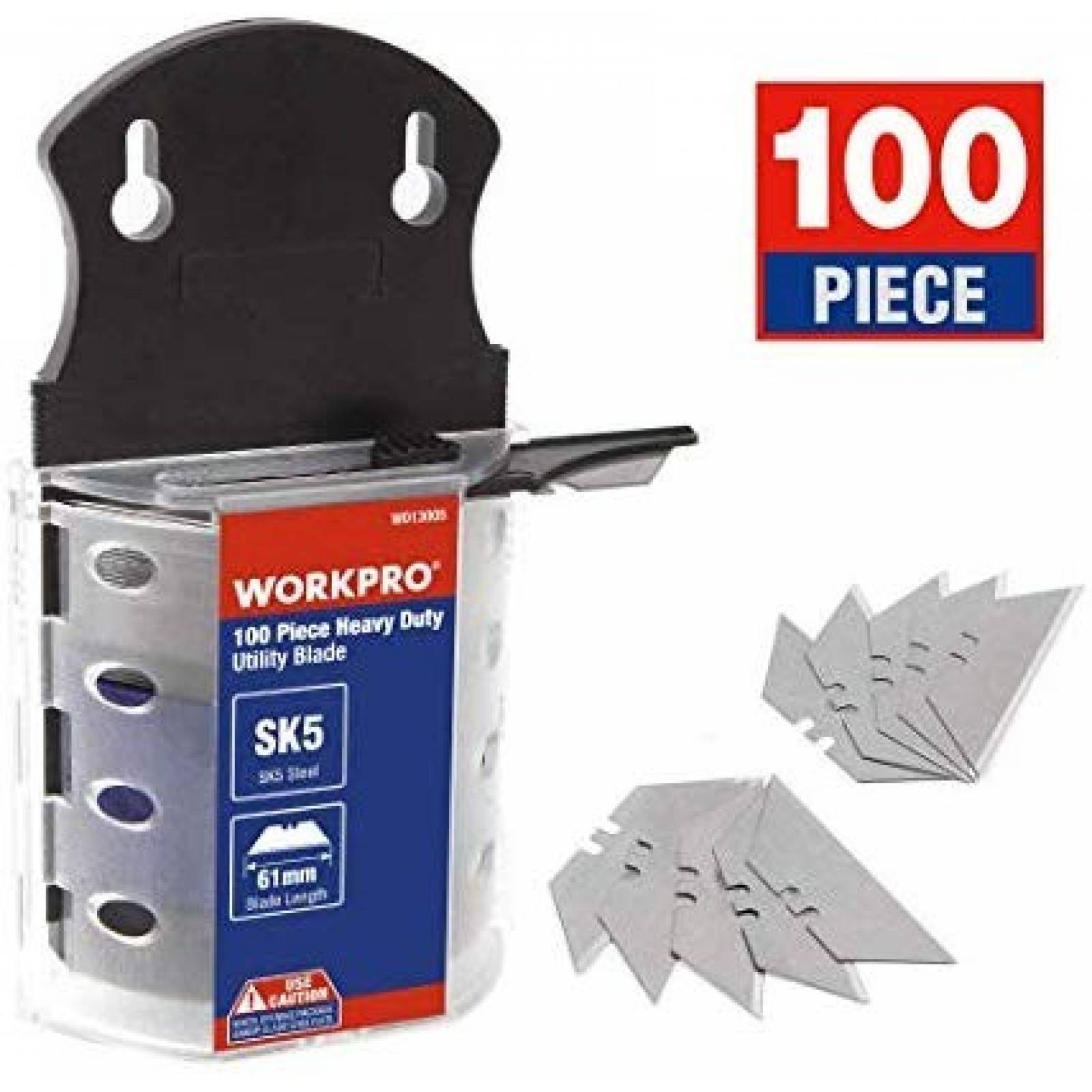 Cuchillas WORKPRO SK5 para Cortar 100 unidades de Acero